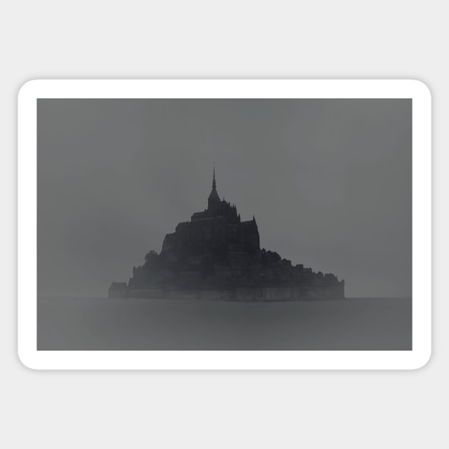 Le Mont Saint-Michel Sticker by xanderbaldini